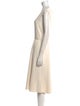 Salvatore Ferragamo Square Neckline Midi Length Dress