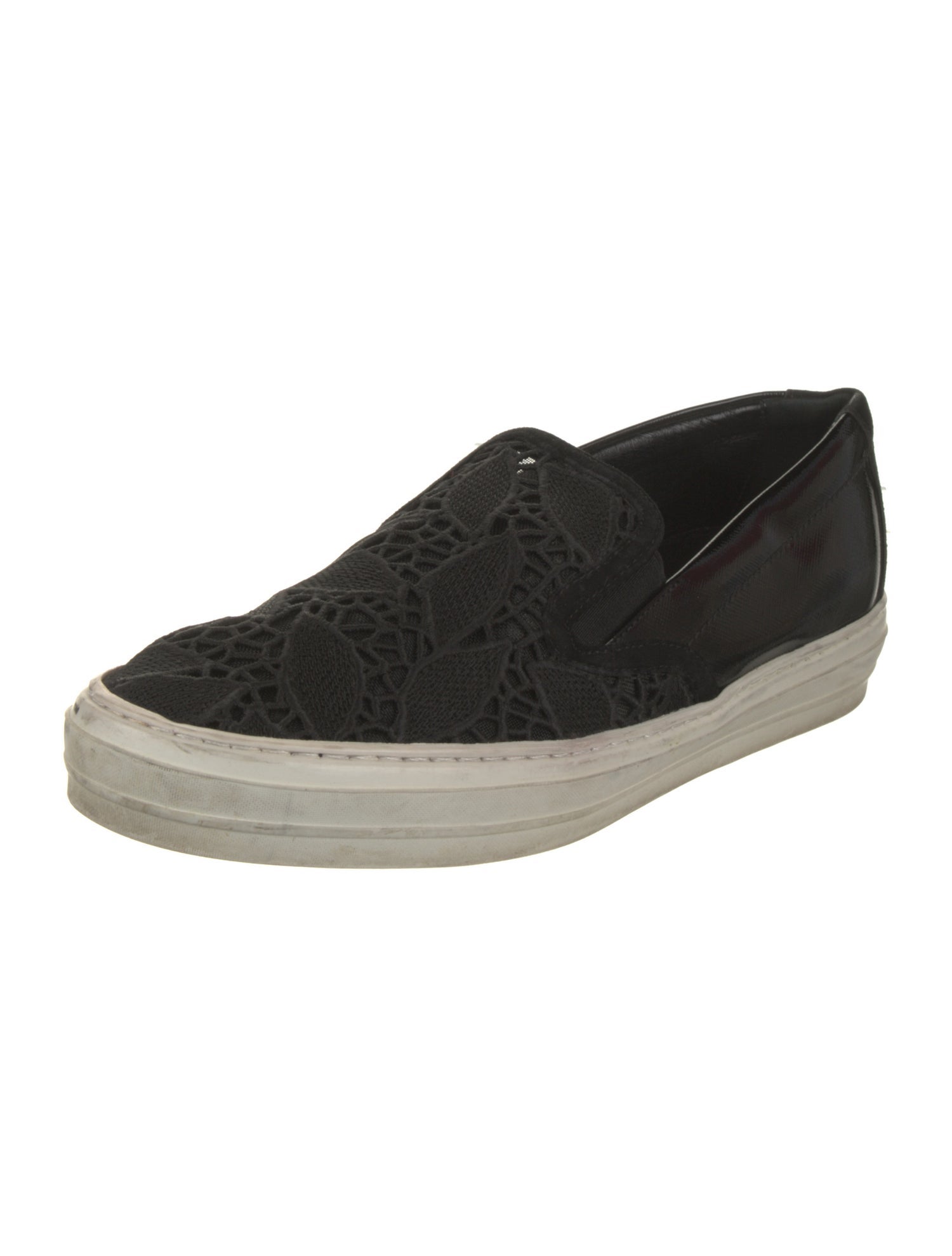 Salvatore Ferragamo Lace Trim Embellishment Sneakers
