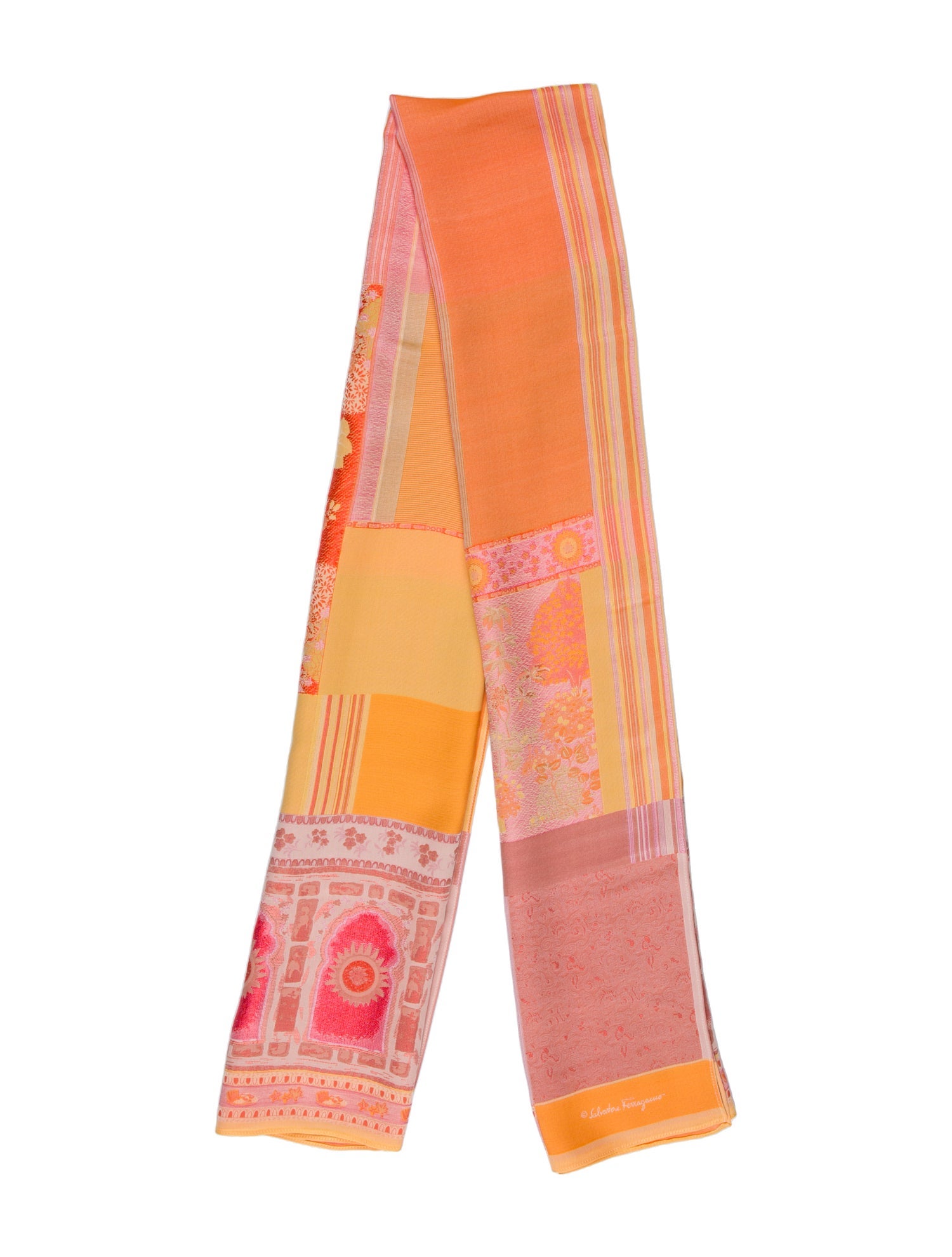 Salvatore Ferragamo Silk Printed Scarf