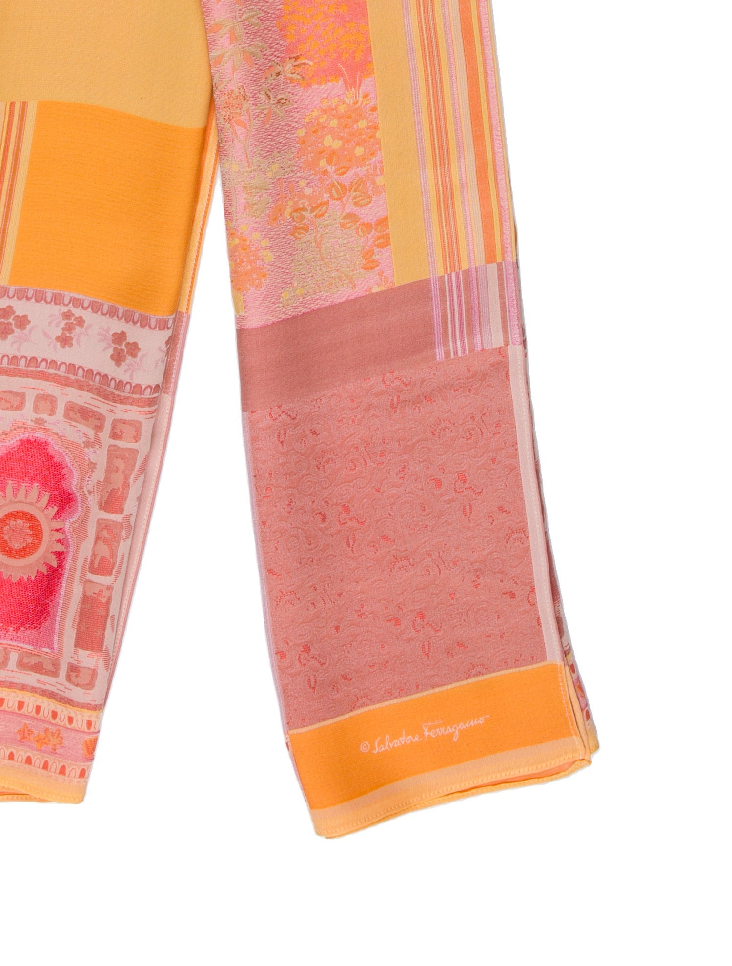 Salvatore Ferragamo Silk Printed Scarf