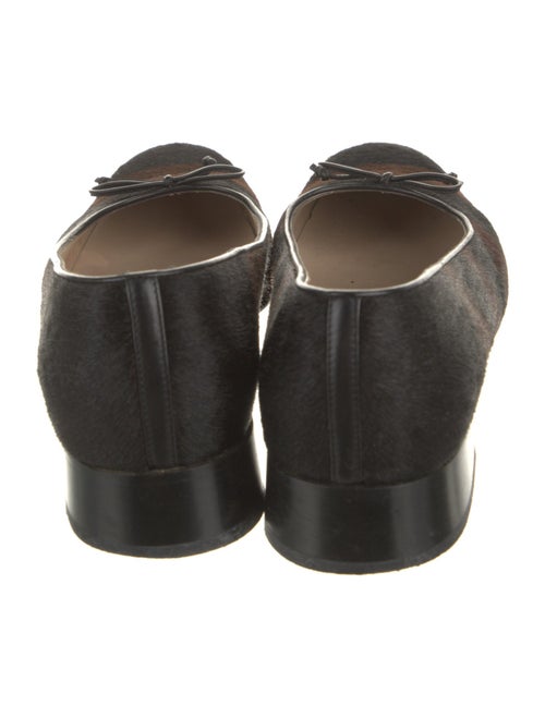 Salvatore Ferragamo Gancini Logo Ponyhair Ballet Flats