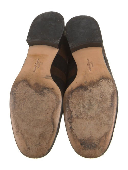 Salvatore Ferragamo Gancini Logo Ponyhair Ballet Flats