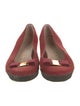 Salvatore Ferragamo Vara Bow Accent Suede Flats
