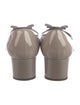 Salvatore Ferragamo Patent Leather Bow Accents Pumps
