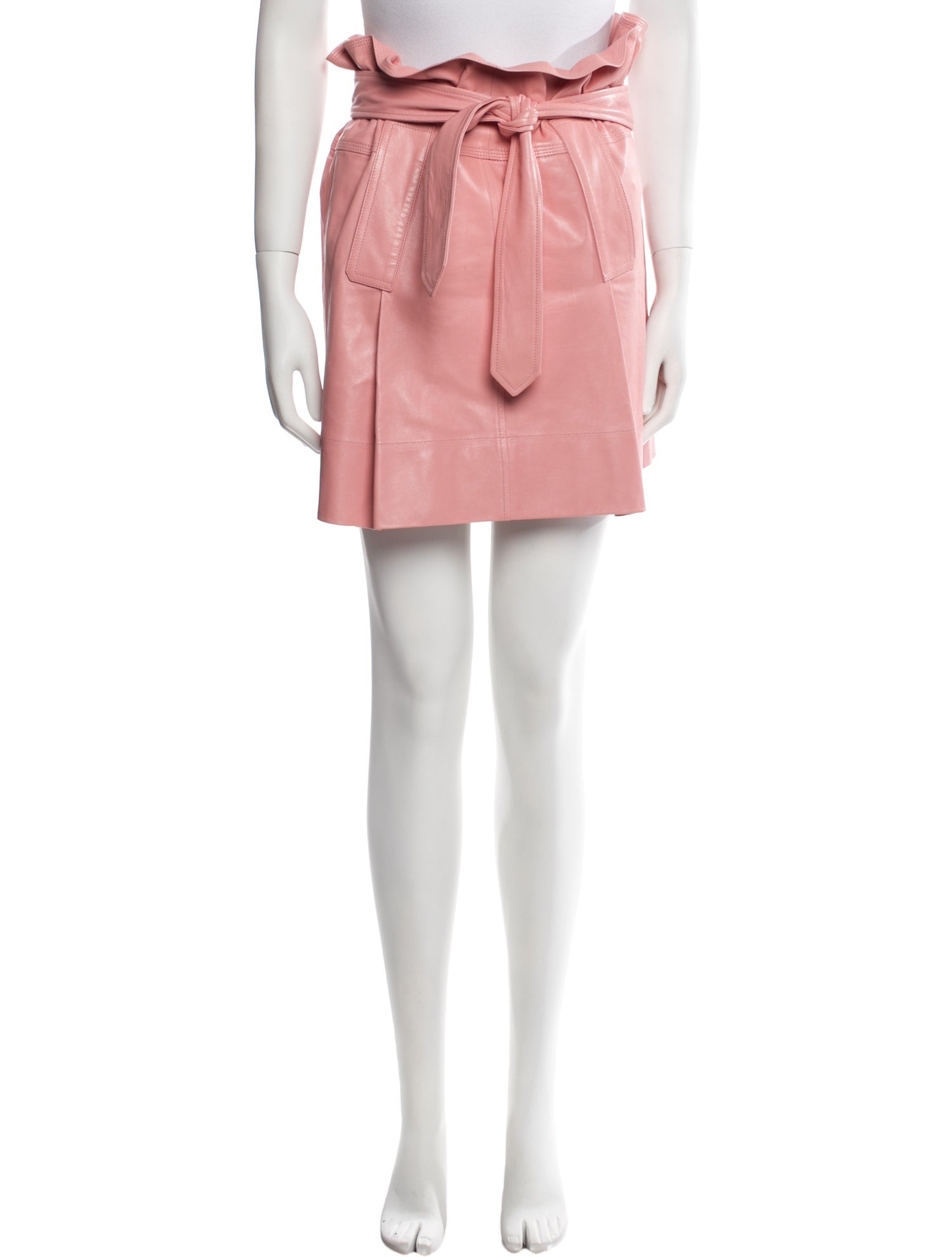 Salvatore Ferragamo Ruffle Embellishment Mini Skirt