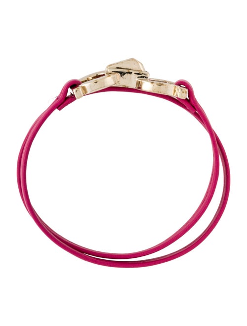 Salvatore Ferragamo Leather Wrap Bracelet