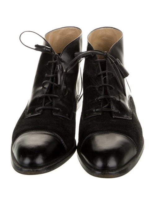 Salvatore Ferragamo Leather Tassel Accents Oxfords