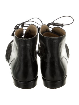 Salvatore Ferragamo Leather Tassel Accents Oxfords