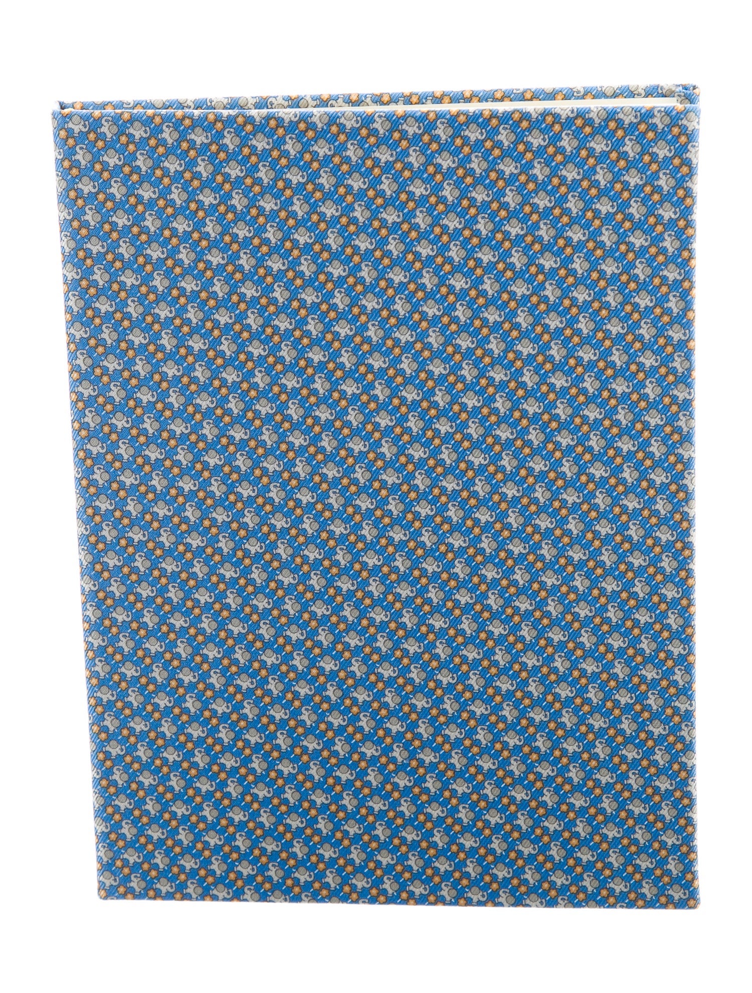 Salvatore Ferragamo Gancini Silk Bound Notebook w/ Tags