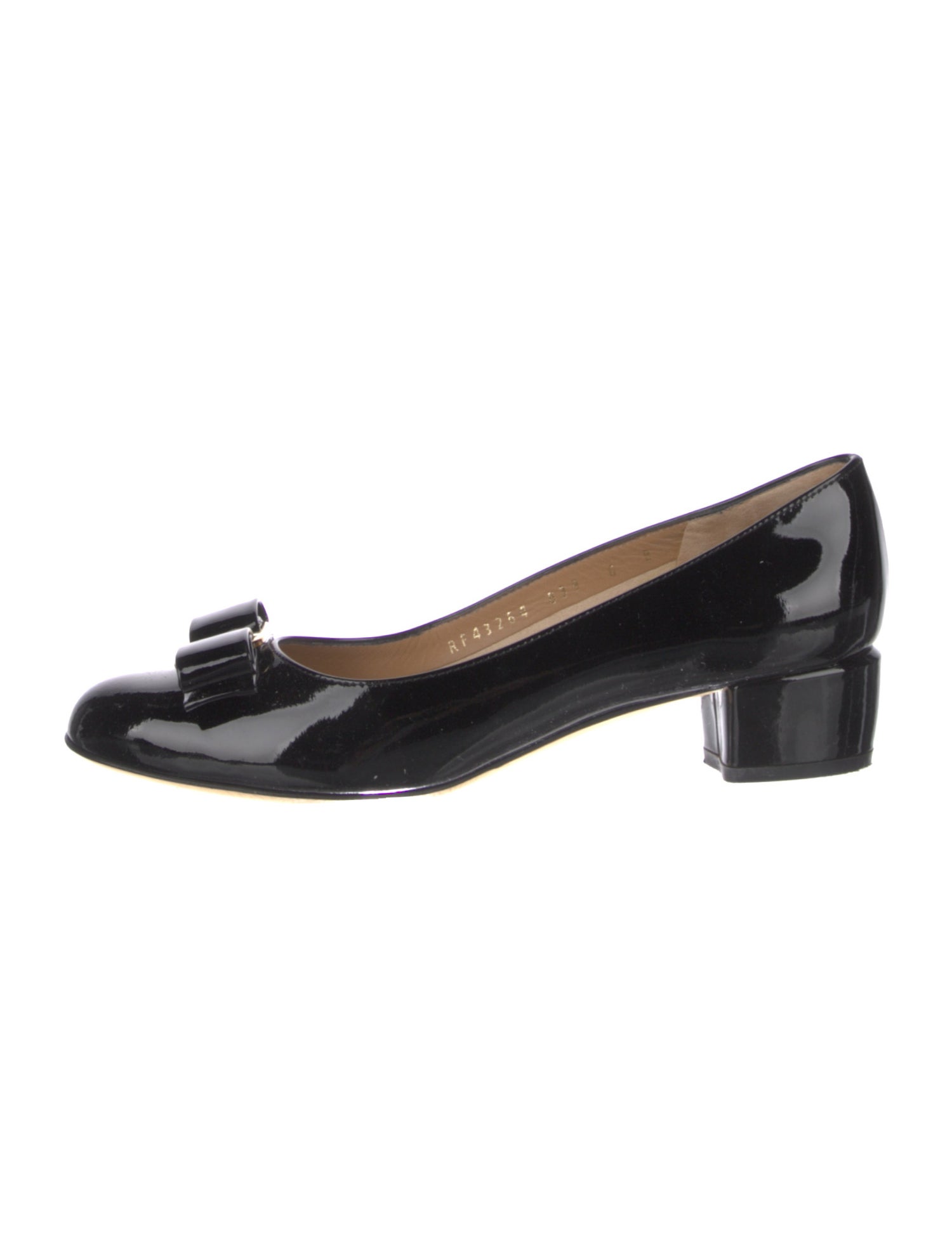 Salvatore Ferragamo Vara Bow Accent Patent Leather Pumps