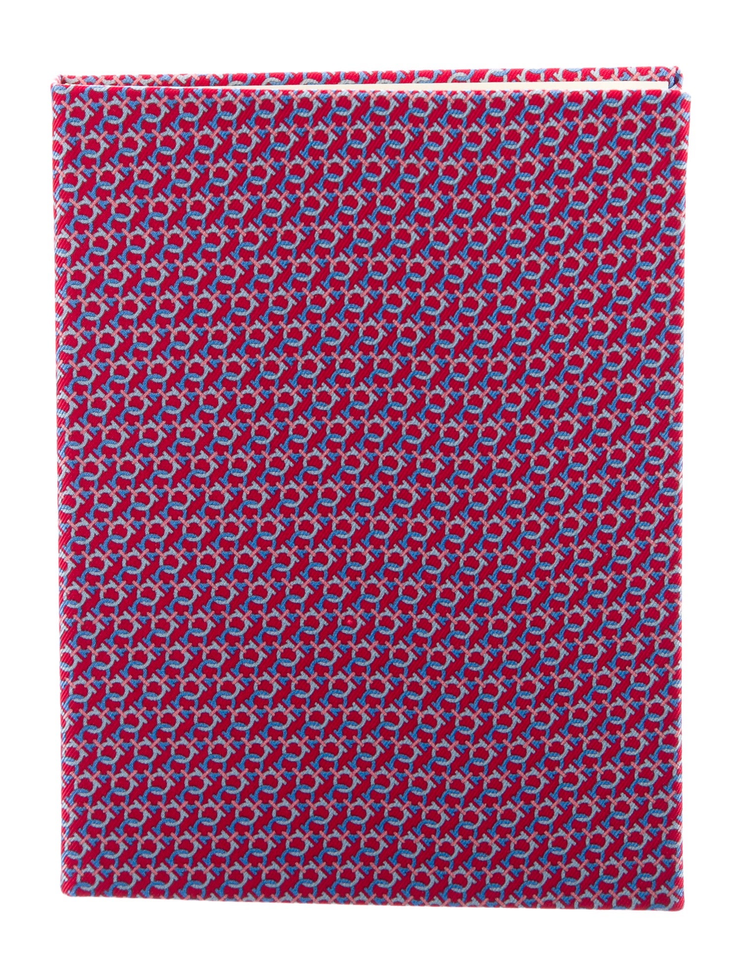 Salvatore Ferragamo Gancini Silk Bound Notebook w/ Tags