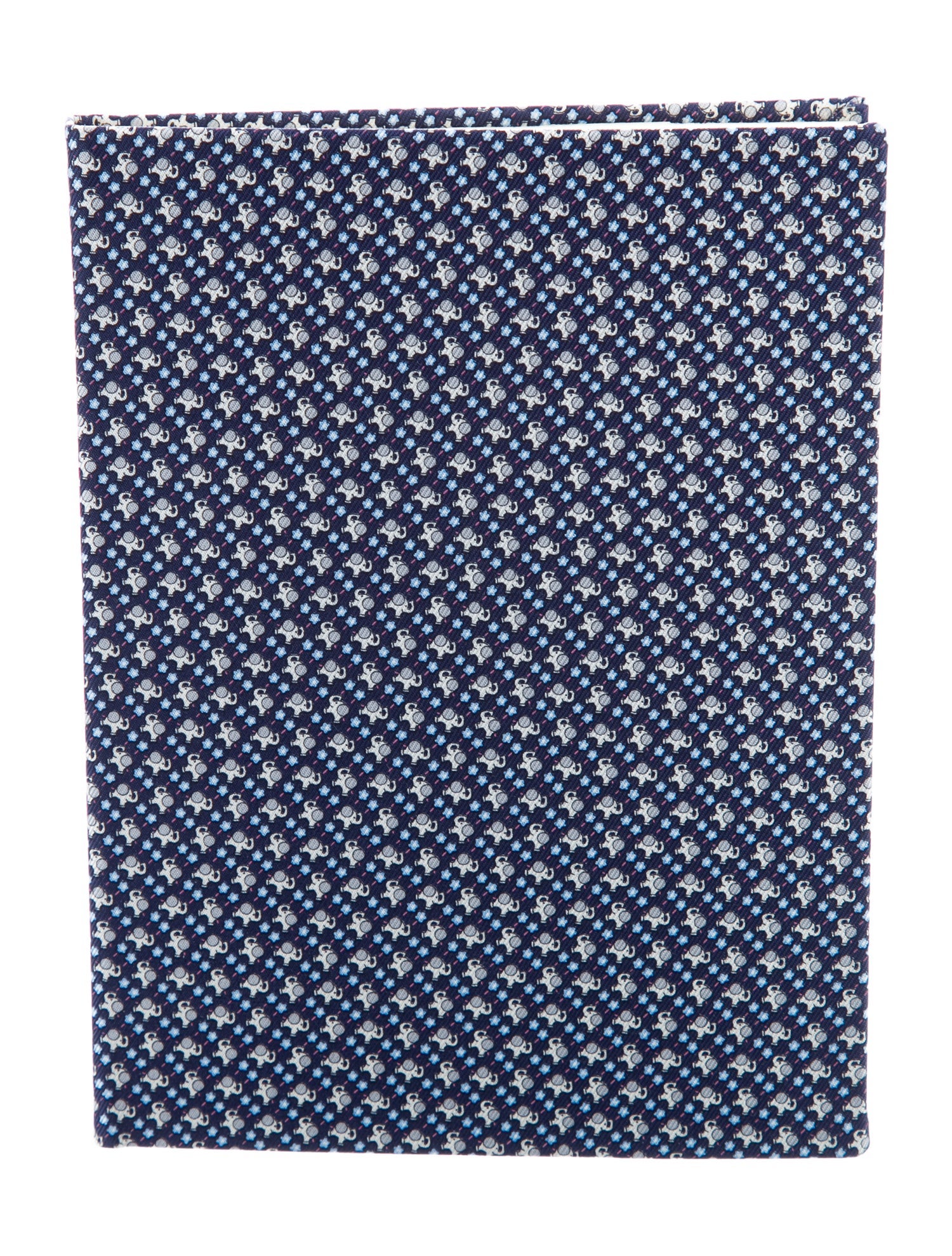 Salvatore Ferragamo Gancini Silk Bound Notebook w/ Tags