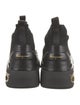 Salvatore Ferragamo Leather Trim Embellishment Sock Sneakers