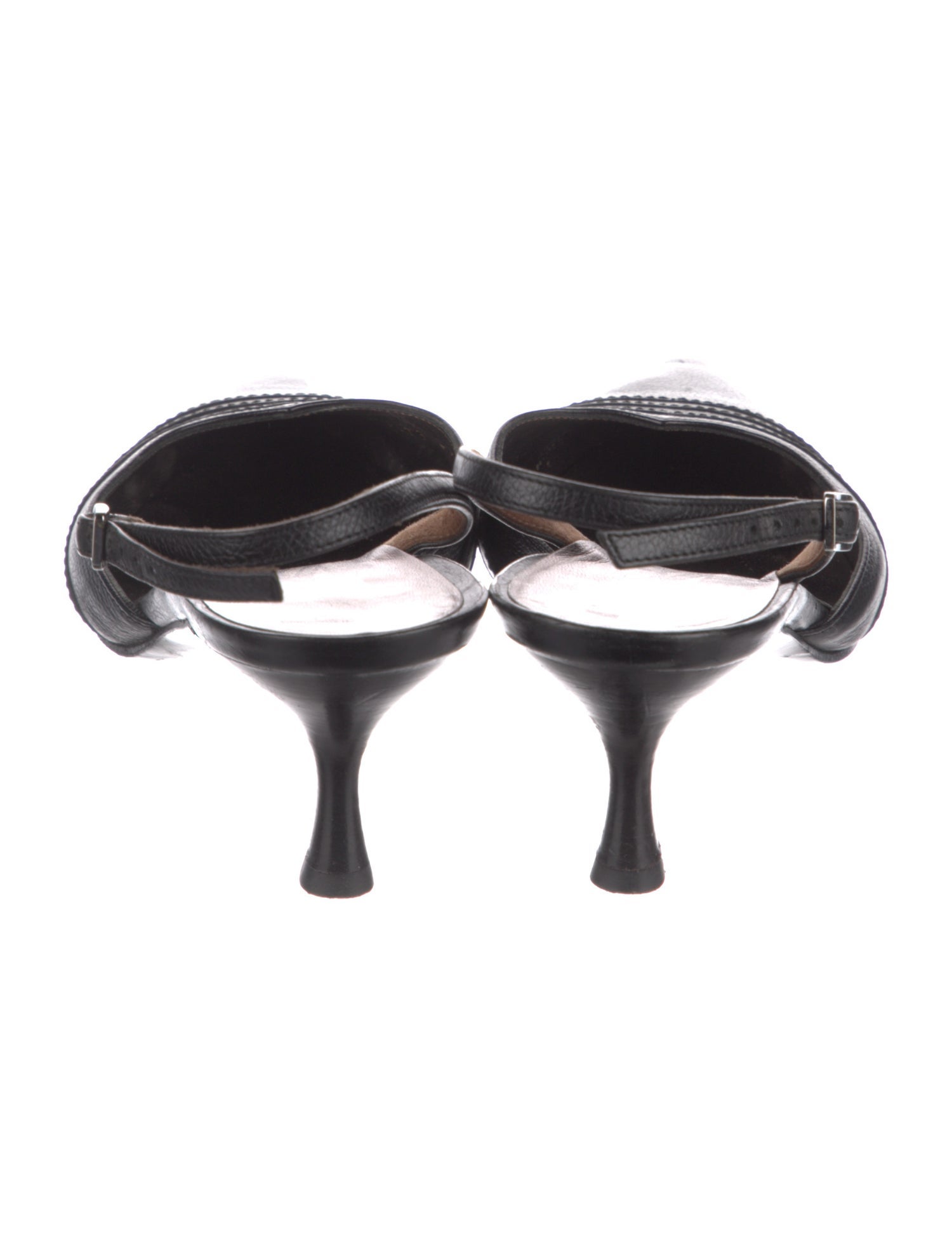 Salvatore Ferragamo Leather Slingback Pumps