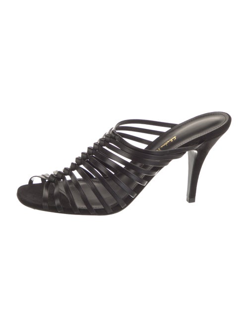 Salvatore Ferragamo Leather Slides