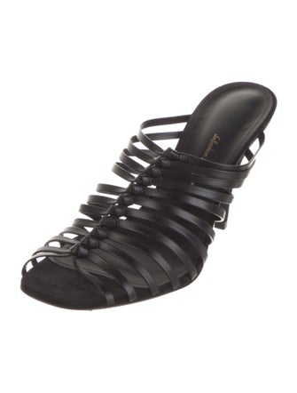 Salvatore Ferragamo Leather Slides