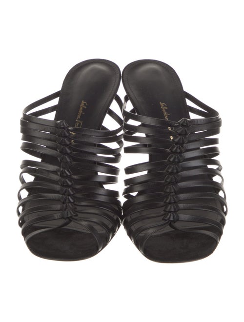 Salvatore Ferragamo Leather Slides