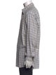 Salvatore Ferragamo Plaid Print Long Sleeve Dress Shirt