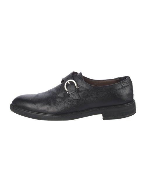 Salvatore Ferragamo Leather Monk Straps