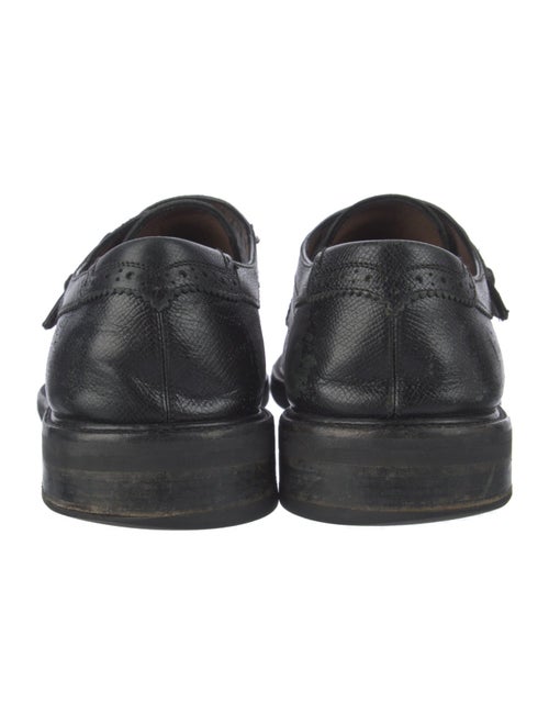 Salvatore Ferragamo Leather Monk Straps