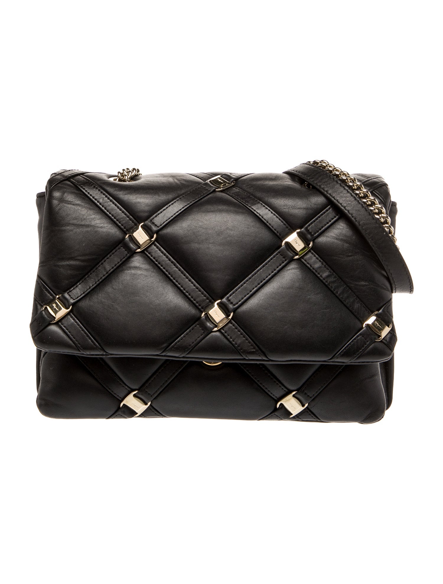 Salvatore Ferragamo Leather Messenger Bag