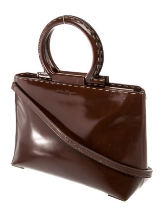 Salvatore Ferragamo Gancini Top Handle Bag