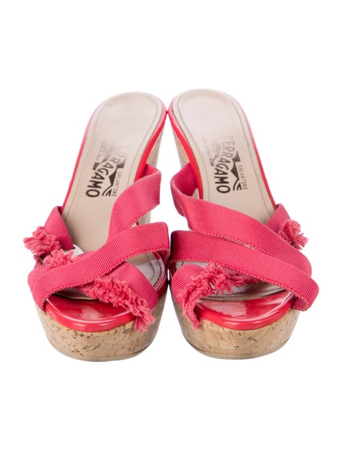 Salvatore Ferragamo Raw-Edge Trim Slides