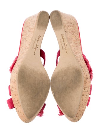 Salvatore Ferragamo Raw-Edge Trim Slides