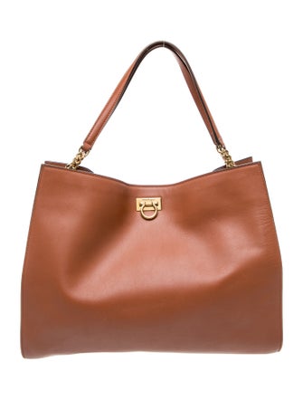 Salvatore Ferragamo Leather Hobo
