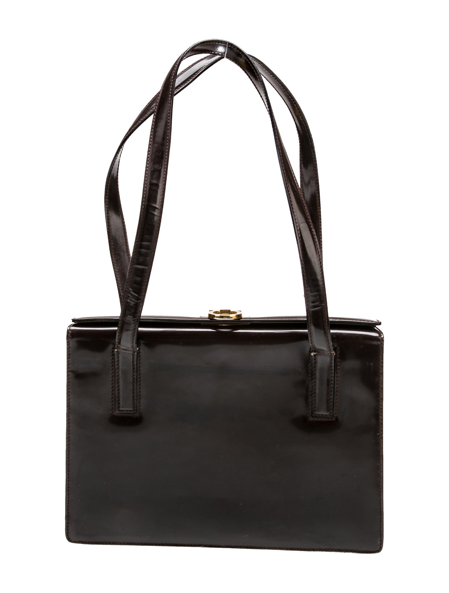 Salvatore Ferragamo Patent Leather Shoulder Bag