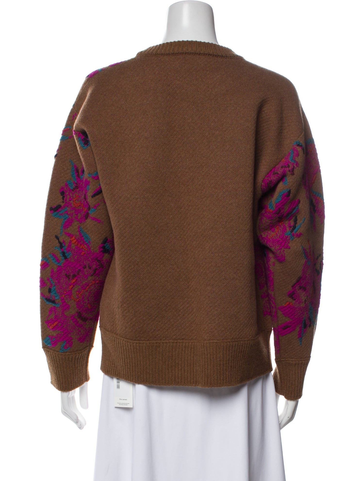 Salvatore Ferragamo Virgin Wool Printed Sweater