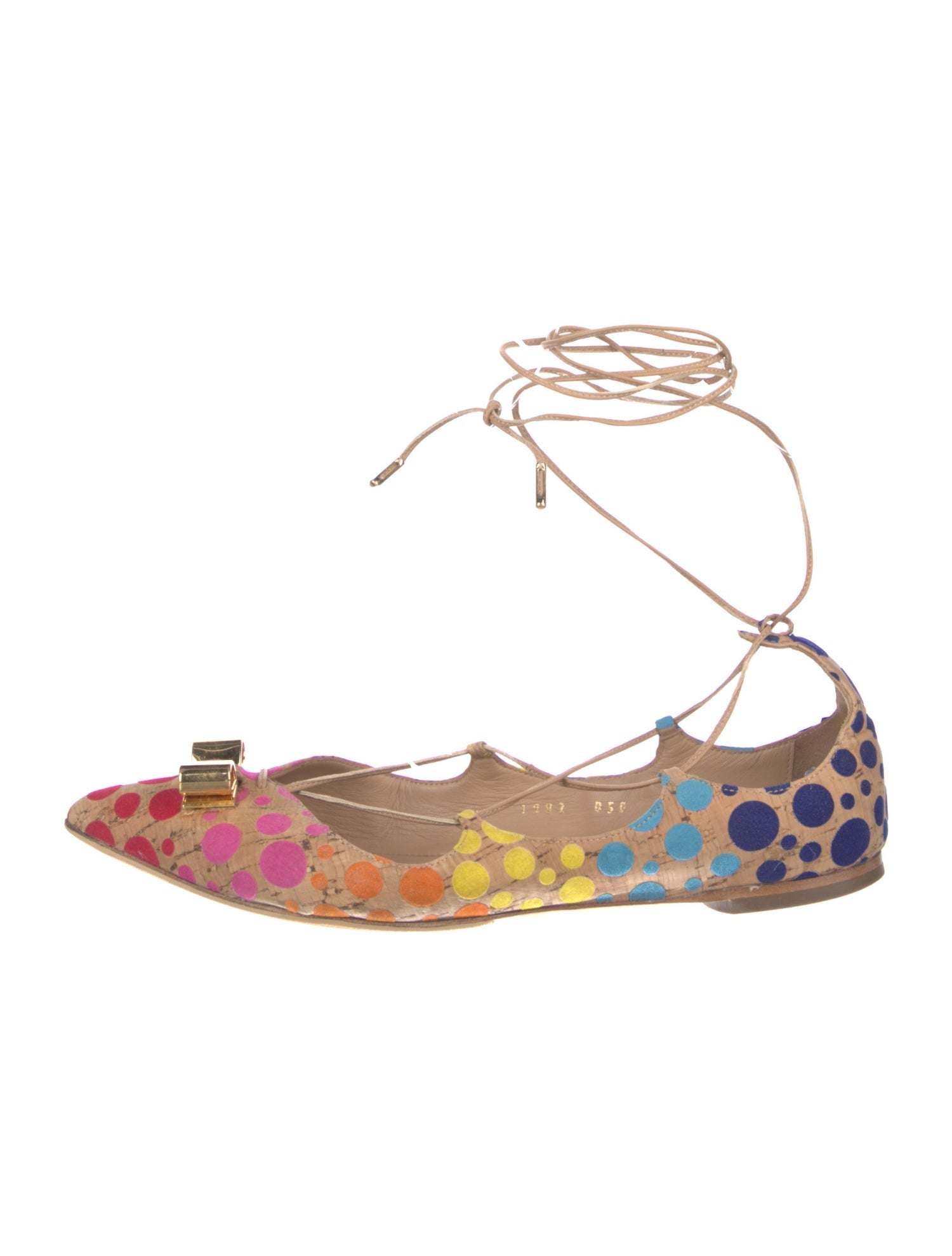 Salvatore Ferragamo Printed Bow Accents Espadrilles