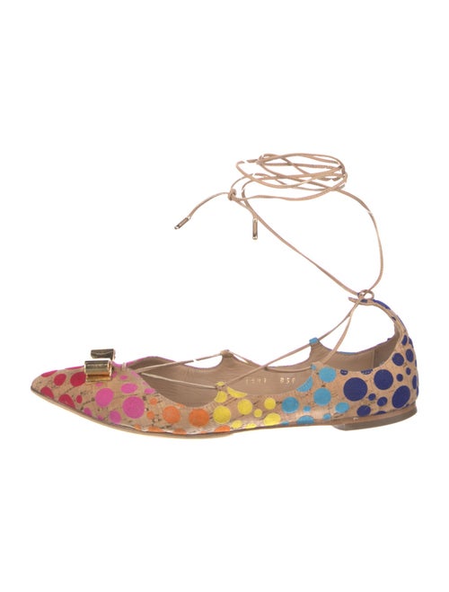 Salvatore Ferragamo Printed Bow Accents Espadrilles