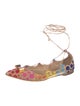 Salvatore Ferragamo Printed Bow Accents Espadrilles
