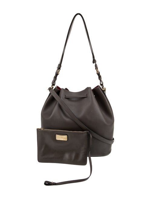 Salvatore Ferragamo Leather Bucket Bag