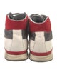 Salvatore Ferragamo Leather Colorblock Pattern Sneakers
