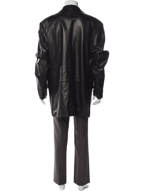 Salvatore Ferragamo Leather Overcoat
