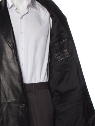 Salvatore Ferragamo Leather Overcoat