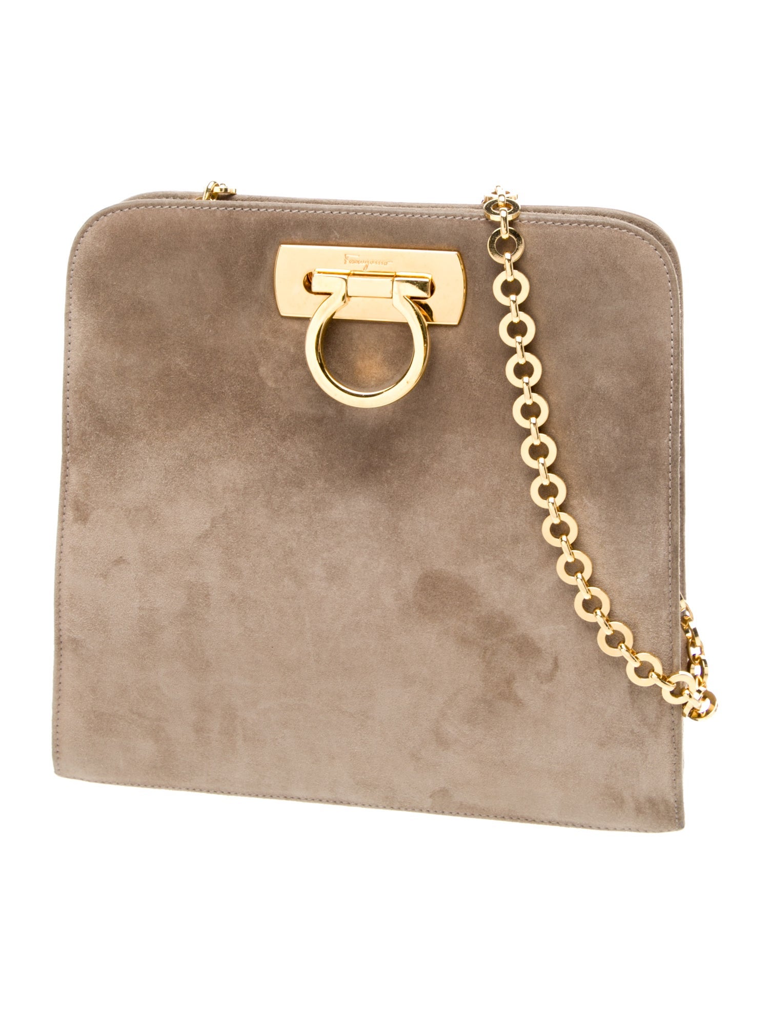 Salvatore Ferragamo Suede Shoulder Bag