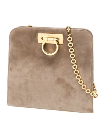 Salvatore Ferragamo Suede Shoulder Bag