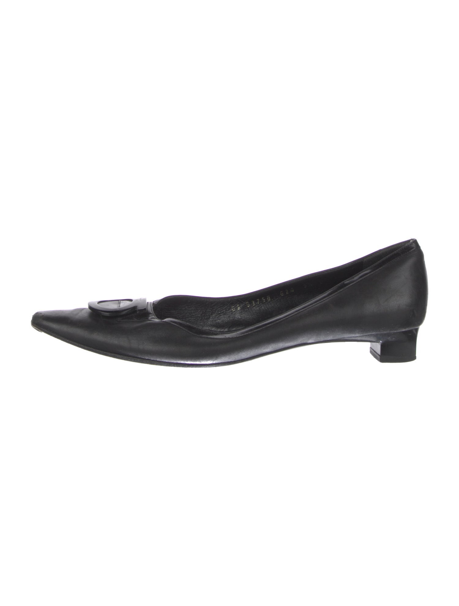 Salvatore Ferragamo Leather Bow Accents Pumps