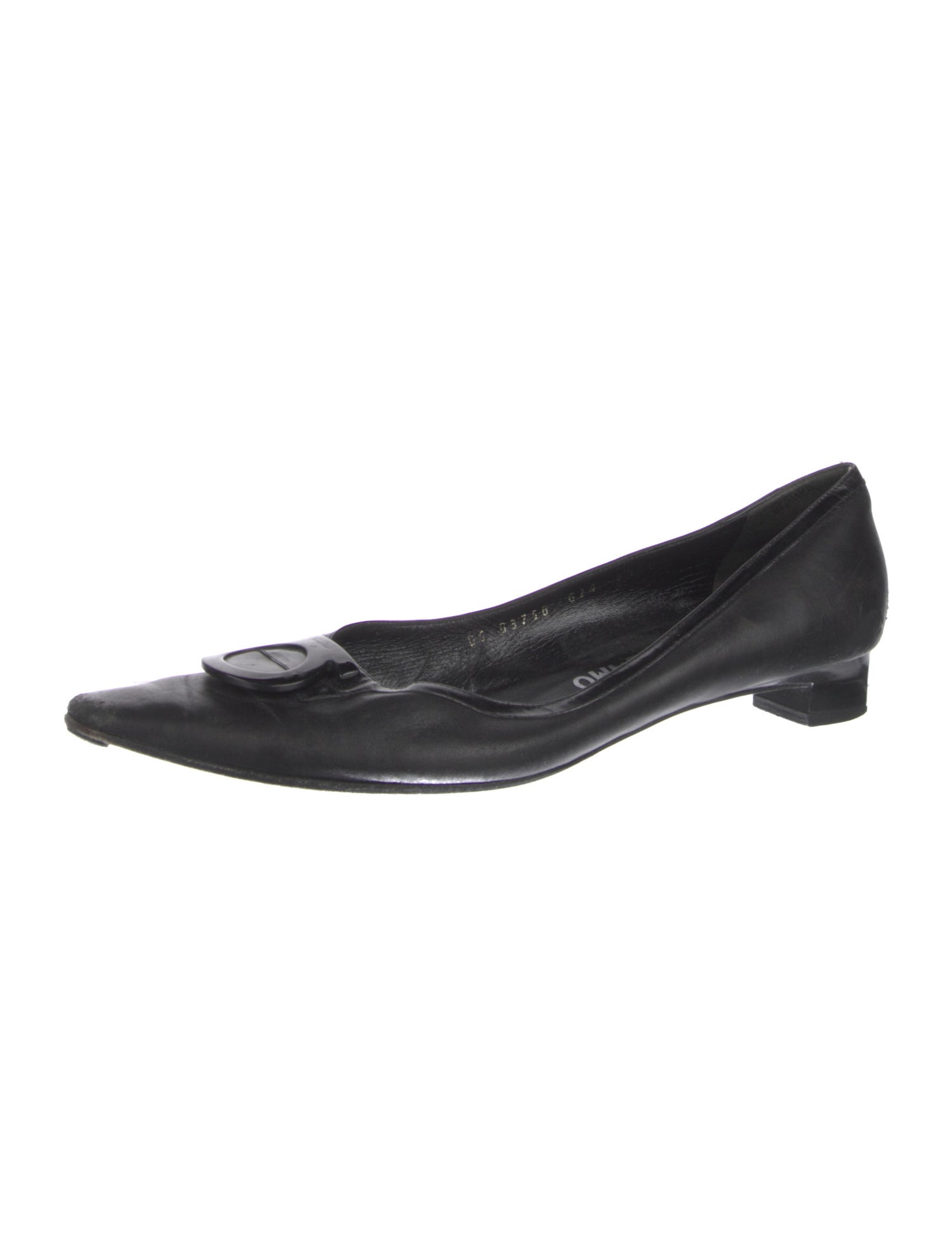 Salvatore Ferragamo Leather Bow Accents Pumps