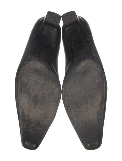 Salvatore Ferragamo Leather Bow Accents Pumps