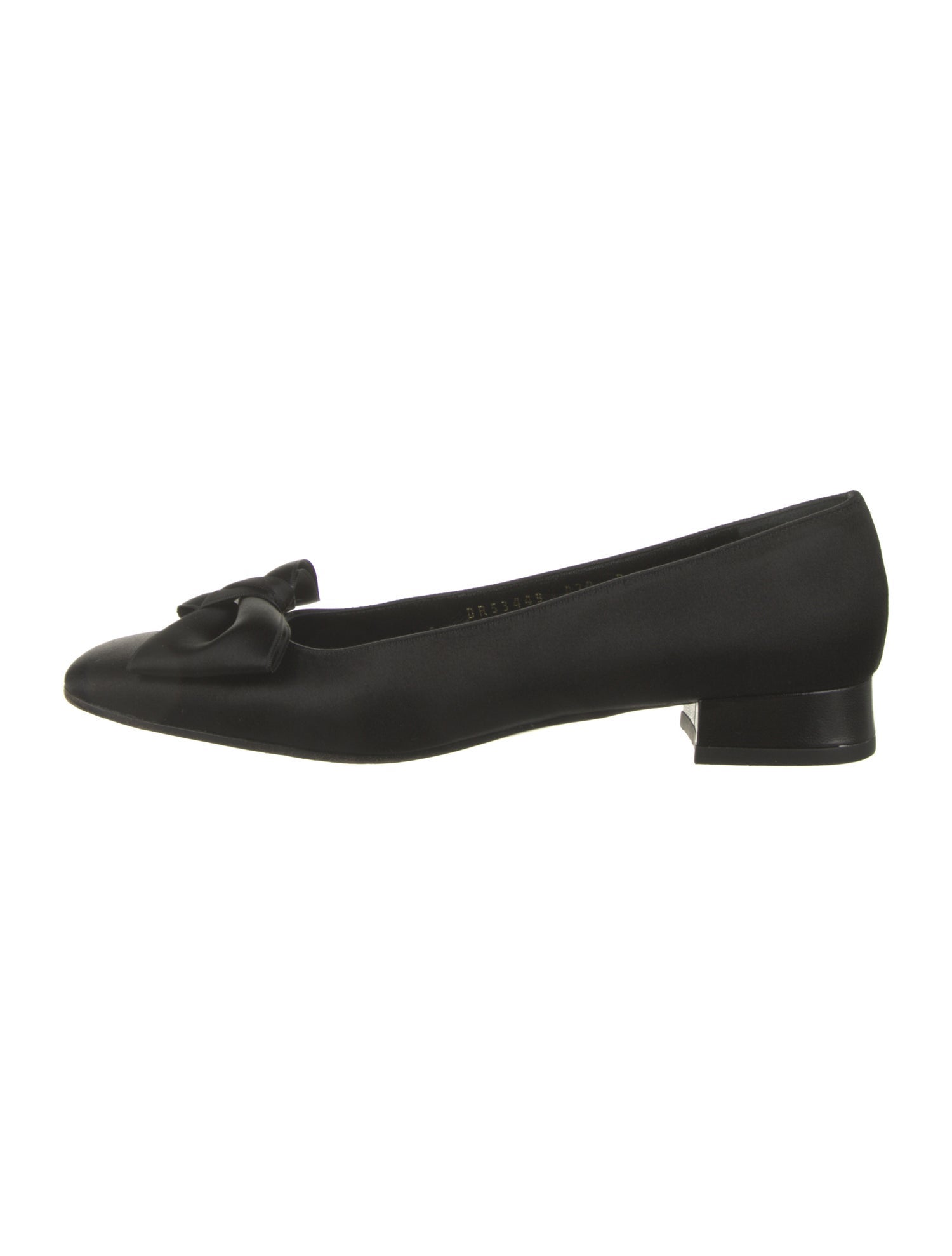 Salvatore Ferragamo Satin Bow Accents Flats