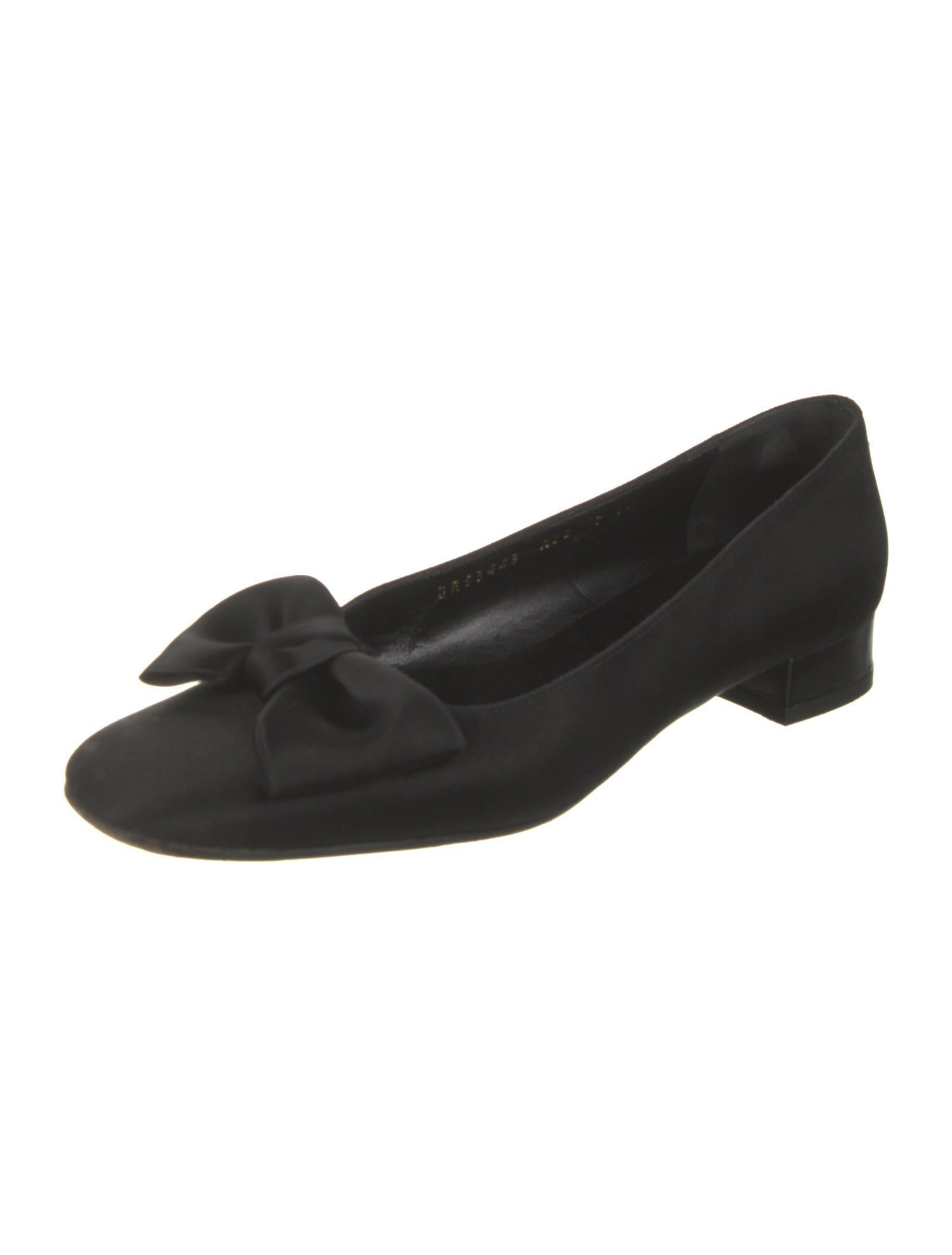 Salvatore Ferragamo Satin Bow Accents Flats