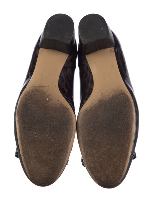 Salvatore Ferragamo Vara Bow Accent Patent Leather Ballet Flats