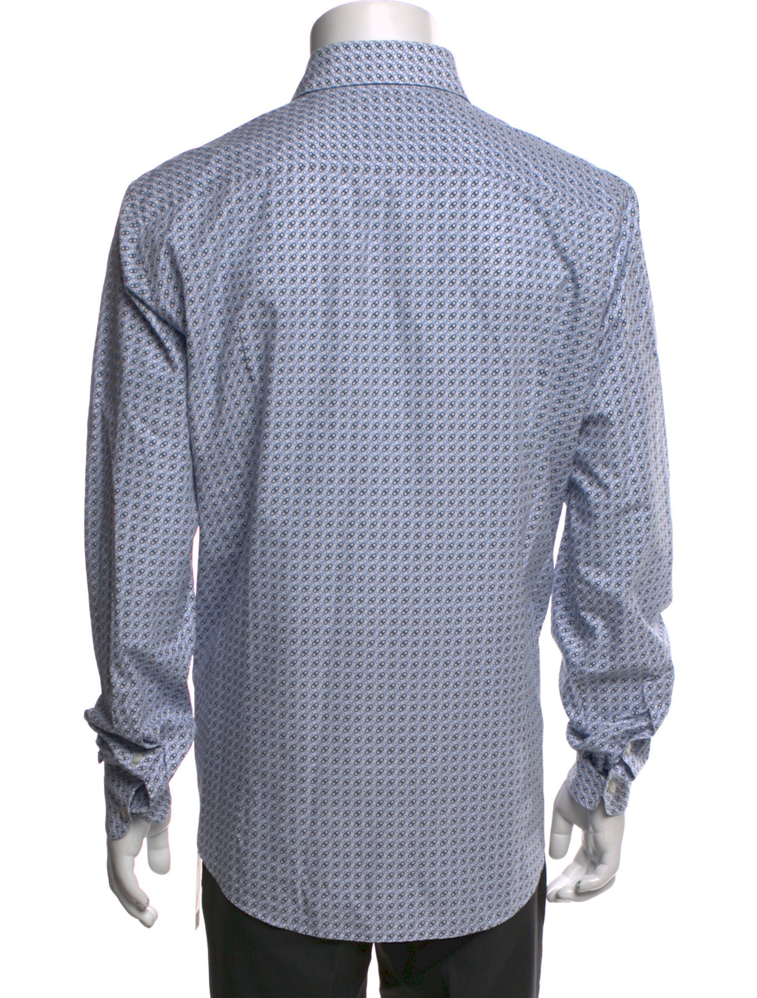 Salvatore Ferragamo Printed Long Sleeve Dress Shirt