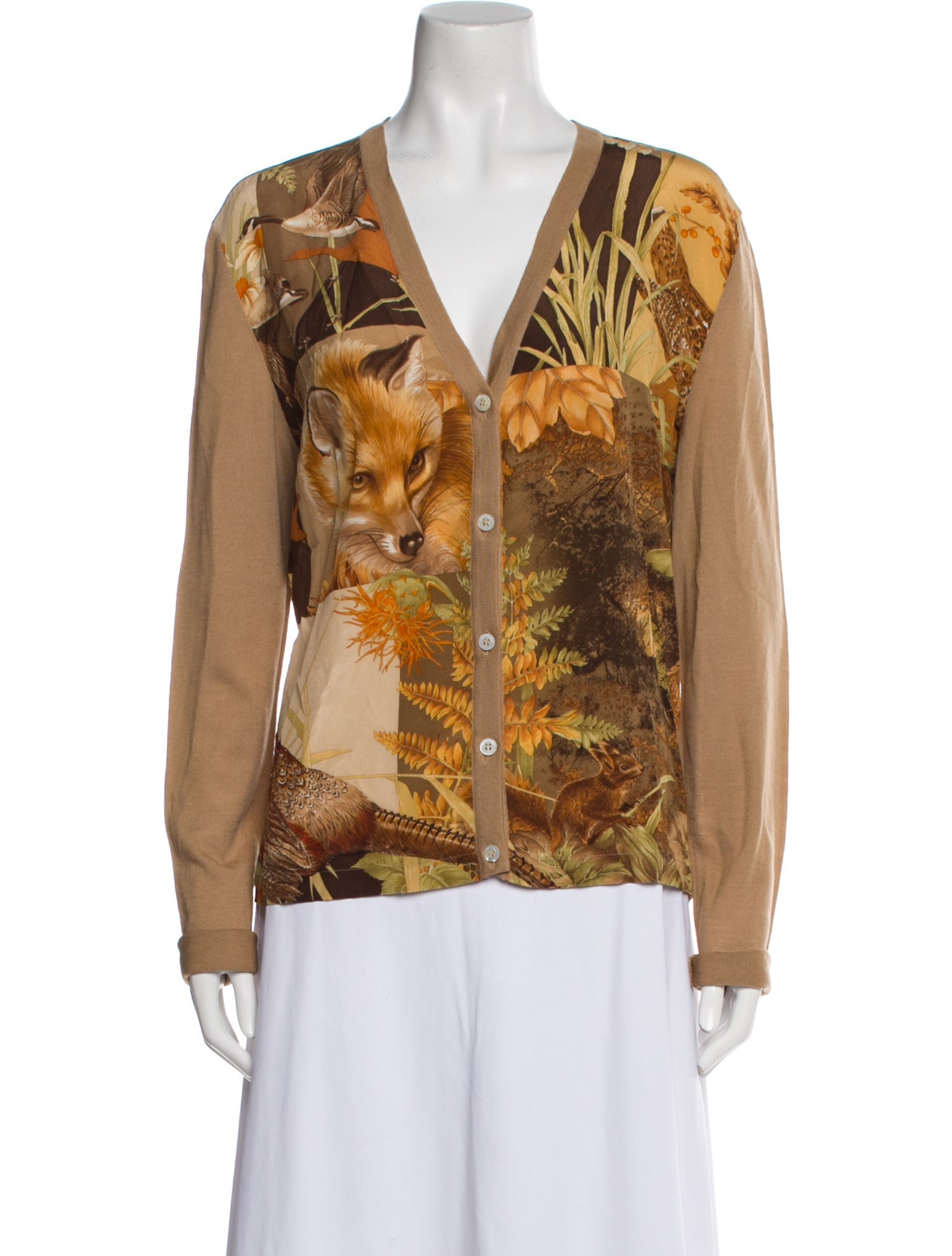 Salvatore Ferragamo Wool Printed Sweater