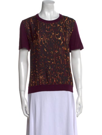 Salvatore Ferragamo Wool Printed T-Shirt
