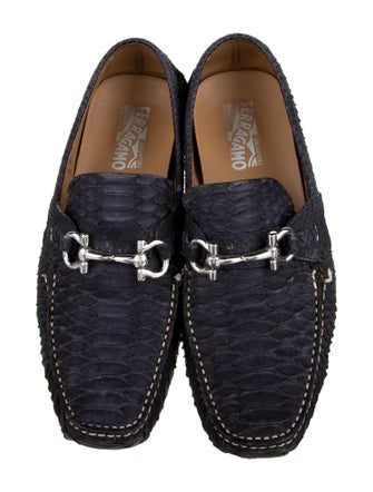 Salvatore Ferragamo Snakeskin Drivers